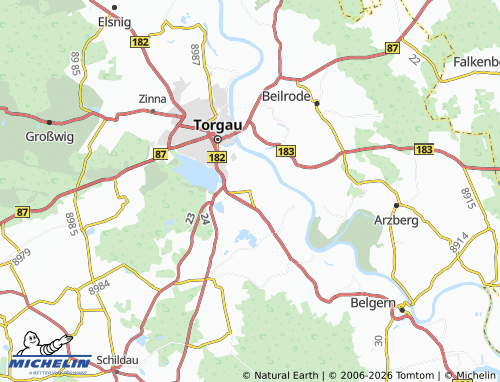 MICHELIN Loßwig map - ViaMichelin