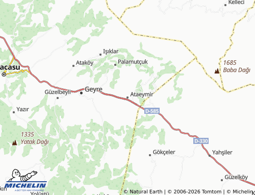 MICHELIN Ataeymir map - ViaMichelin