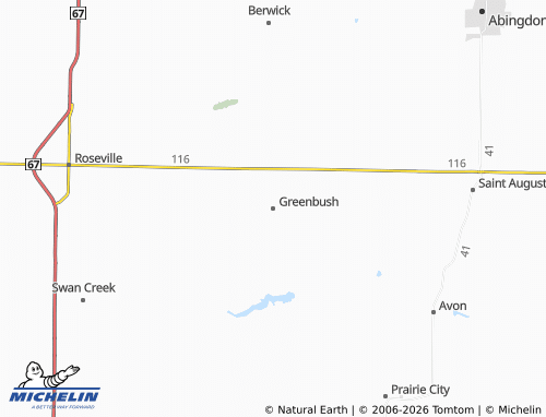 Mappa MICHELIN Greenbush - ViaMichelin