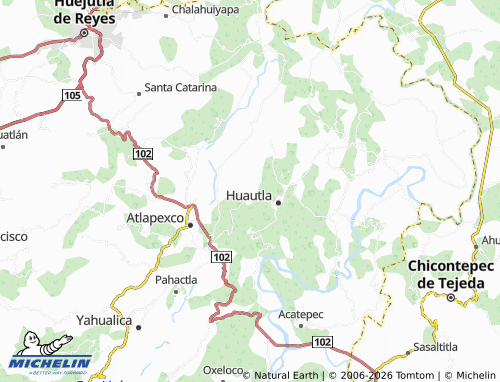Carte MICHELIN Tlacuapan - ViaMichelin