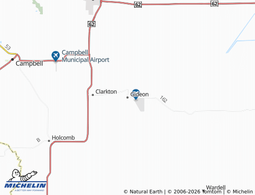Mapa MICHELIN Gideon - ViaMichelin