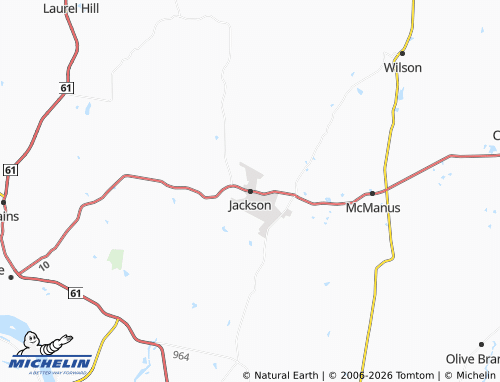 Carte MICHELIN Jackson - ViaMichelin