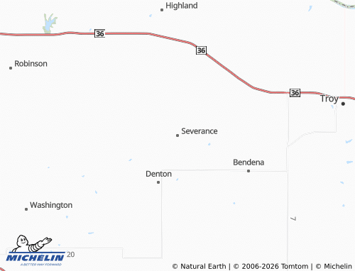 Mapa MICHELIN Severance - ViaMichelin