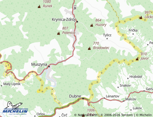 MICHELIN Powroźnik map - ViaMichelin