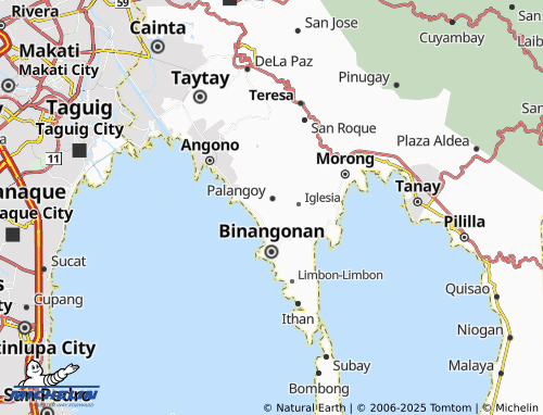 MICHELIN Pantok map - ViaMichelin
