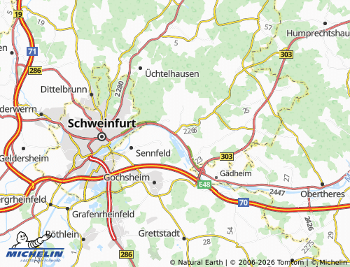 Mapa MICHELIN Schonungen - ViaMichelin