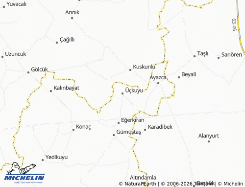 MICHELIN Üçkuyu map - ViaMichelin