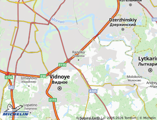 Carte MICHELIN Razvilka - ViaMichelin