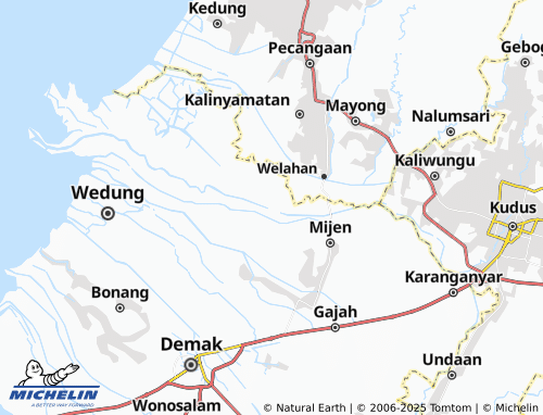 MICHELIN Ngelo Kulon map - ViaMichelin
