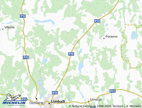 MICHELIN Tiegaži map - ViaMichelin