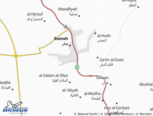 MICHELIN-Landkarte al-Rawdah - ViaMichelin
