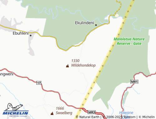 Kaart MICHELIN eMlondozi - ViaMichelin