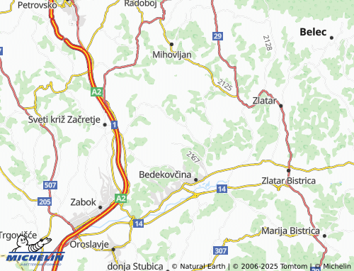 Mapa MICHELIN Kebel-Jurini - ViaMichelin
