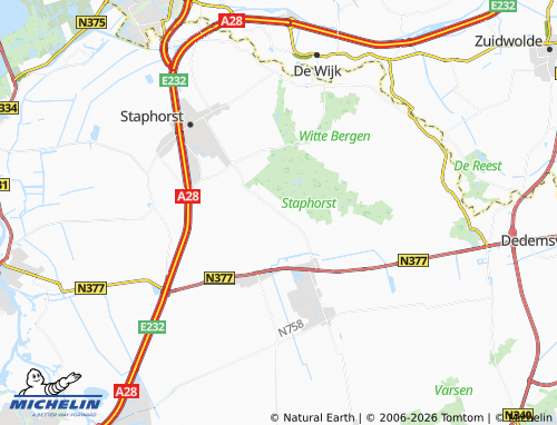 MICHELIN Punthorst map - ViaMichelin
