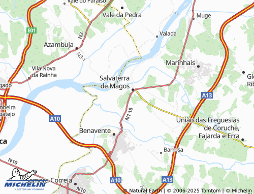 MICHELIN Convento de Jericó map - ViaMichelin