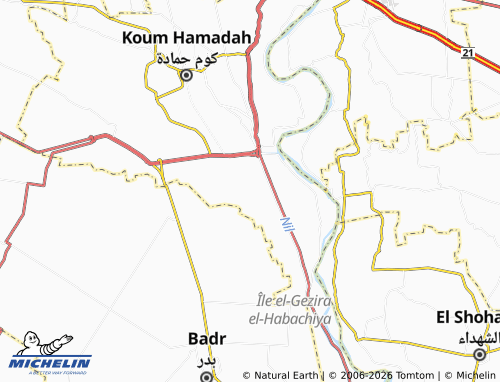 MICHELIN Waqed map - ViaMichelin