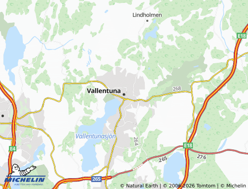 Mapa MICHELIN Vallentuna - ViaMichelin