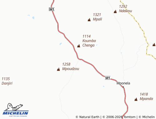 MICHELIN Mtiti map - ViaMichelin