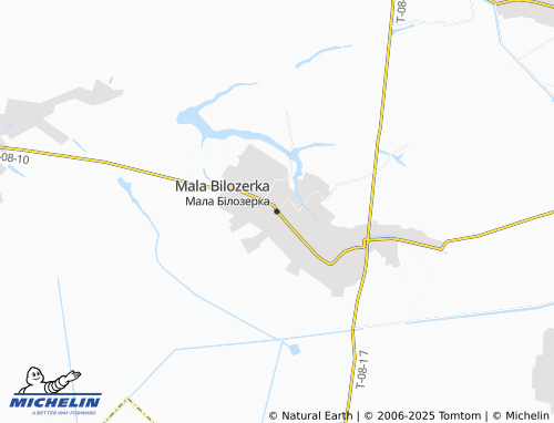 MICHELIN Mala Bilozerka map - ViaMichelin