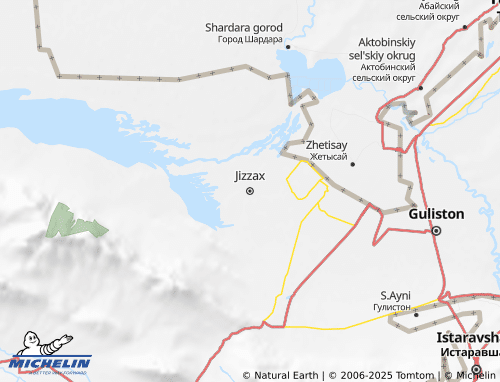 Carte MICHELIN Jizzax - ViaMichelin