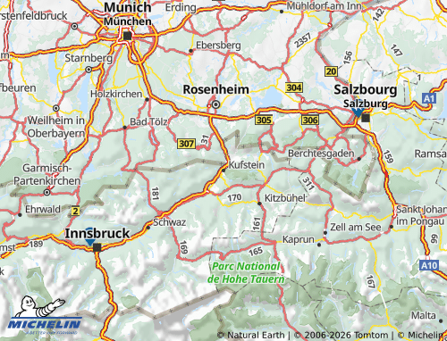 Mappa MICHELIN Kufstein - ViaMichelin