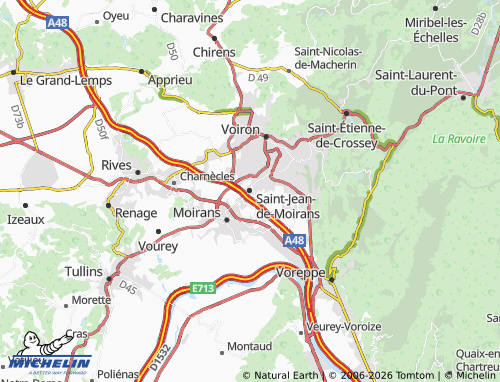 Mappa MICHELIN Saint-Jean-de-Moirans - ViaMichelin