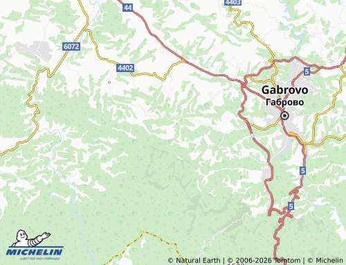 MICHELIN Vrabtsite map - ViaMichelin