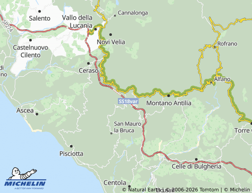 Mappa MICHELIN Cuccaro Vetere - ViaMichelin
