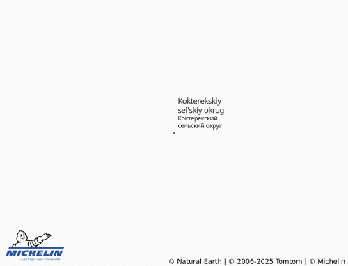MICHELIN Kokterekskiy sel'skiy okrug map - ViaMichelin