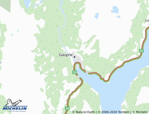 Mapa MICHELIN Gaupne - ViaMichelin