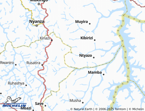 MICHELIN Ruyenzi map - ViaMichelin