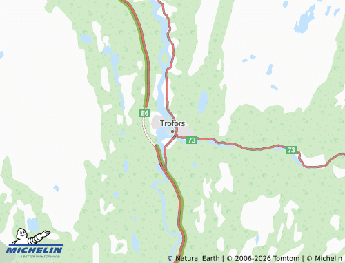 MICHELIN Trofors map - ViaMichelin