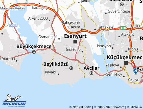 MICHELIN-Landkarte Mehmet Akif Ersoy - ViaMichelin