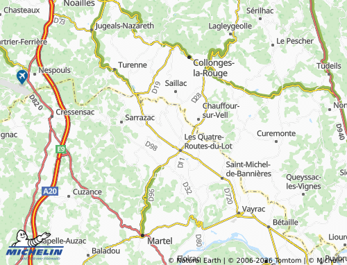 Mappa MICHELIN Cavagnac - ViaMichelin