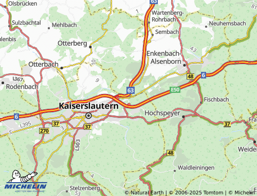 MICHELIN Eselsfürth map - ViaMichelin
