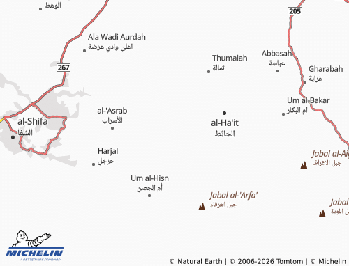 Carte MICHELIN al-Lihayan - ViaMichelin