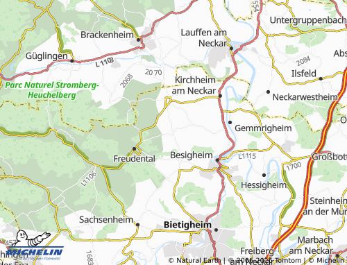 MICHELIN Erligheim map - ViaMichelin