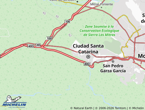 Kaart MICHELIN La Puerta de La Huasteca - ViaMichelin