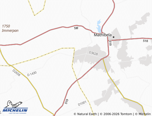 MICHELIN-Landkarte Matshelane - ViaMichelin