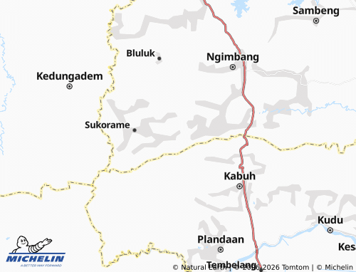 MICHELIN Pendowokumpul map - ViaMichelin