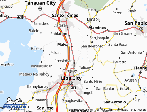 MICHELIN Bugtong Na Pulo map - ViaMichelin