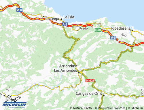 MICHELIN-Landkarte Bodes - ViaMichelin