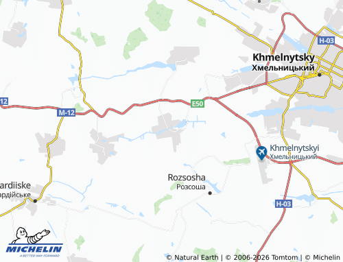Carte MICHELIN Malynychi - ViaMichelin