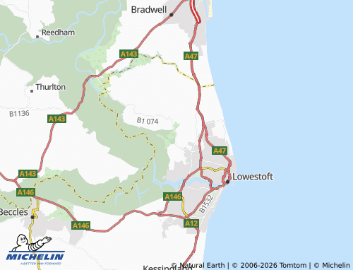 MICHELIN Flixton map - ViaMichelin