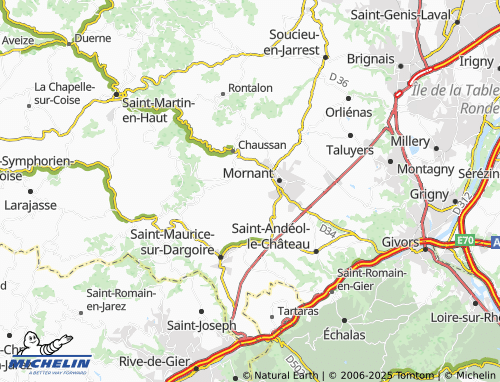 Mappa MICHELIN La Plaine - ViaMichelin