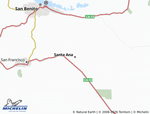 Carte MICHELIN Santa Ana - ViaMichelin