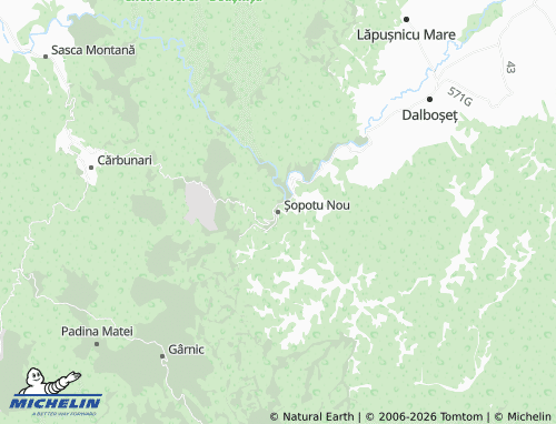 Mappa MICHELIN Șopotu Nou - ViaMichelin