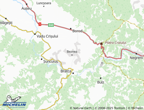 MICHELIN Beznea map - ViaMichelin