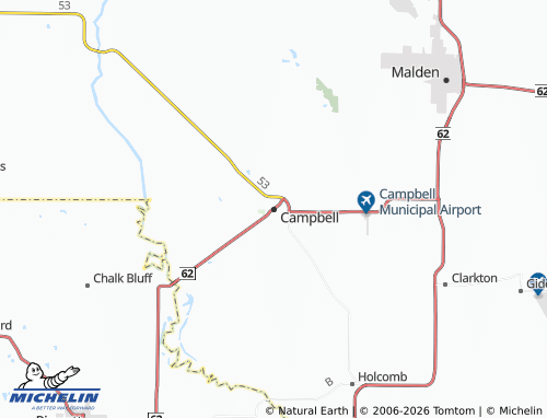 Mapa MICHELIN Campbell - ViaMichelin