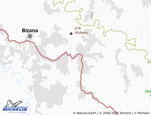 MICHELIN Emfolozi map - ViaMichelin